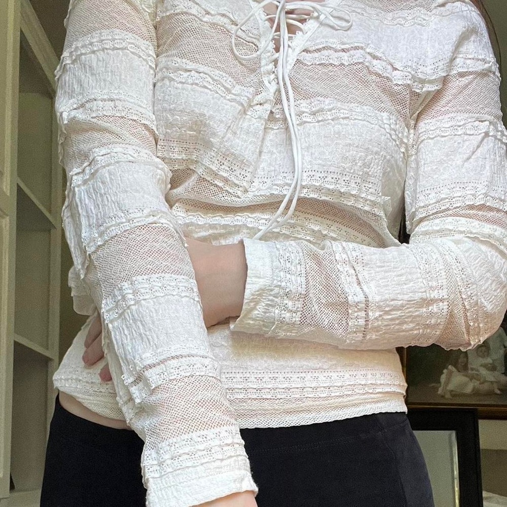 Denim and supply Ralph Lauren long sleeved lace shirt - Picture 5 of 7